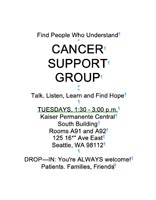 Cancer Group Sign